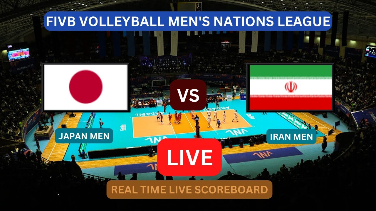 Japan Vs Iran LIVE Score UPDATE Today VNL 2023 FIVB Volleyball Mens Nations League Jun 06 2023