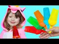 Color Song | Nursery Rhymes with ice cream fruit | Education video for kids