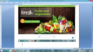 Project Report - Online Vegetable Shop || Python Django