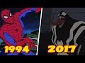 Эволюция Первого боя Человека паука против Венома (1994-2017)