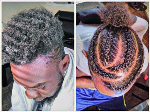 Simple Braided Hairstyle For Men - YouTube