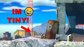 Getting Over It But... IM TINY?!? - Modded Getting Over It