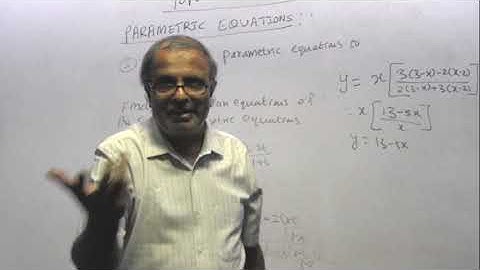 VIDEO - 90: Topic 6: DIFFERENTIATION: CONVERTING PARAMETRIC EQUATIONS TO CARTESIAN  EQUATIONS