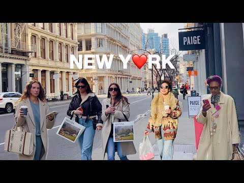 [4K]🇺🇸NYC Walk🗽SoHo in New York City 🚕✨Friday Vibes in Manhattan 