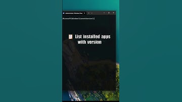 View Installed Apps  #sysadmin #windows #powershell #ittips #techtips #windowstips