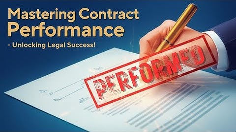 Performance of the Contract (Business Low Notes) Chapter 3