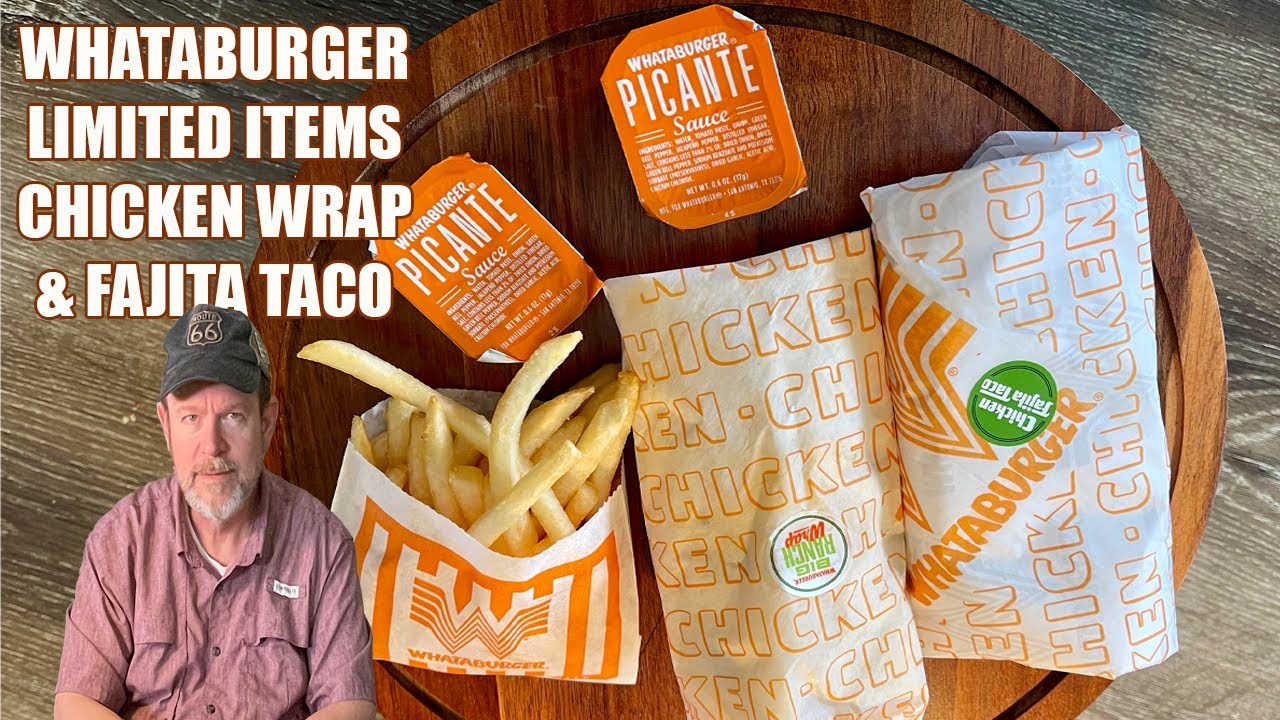 В меню Whataburger ограниченное время: куриный ролл и тако с курицей фахитас.