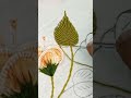 Beautiful Hand Embroidery Leaf Design #embroideryart #handbroidery #embroidery