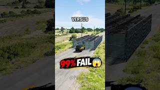 Only 1 Car Survives 50 Gates! 😳 BeamNG.drive #shorts #gadi wala game #youtubeshorts