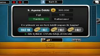 101 Okey Plus da turnuva Eşli kaçtı eşim sağolsun screenshot 4