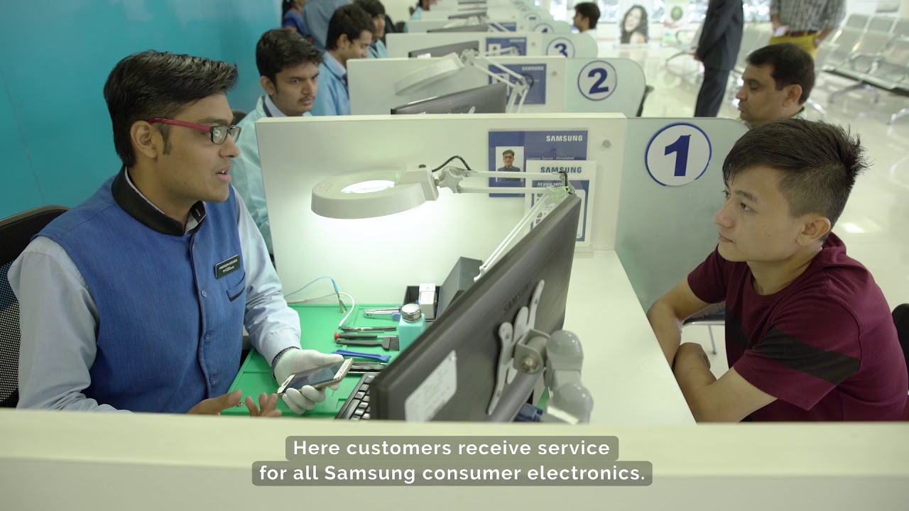 Samsung Customer Service Plaza in India Run by B2X YouTube