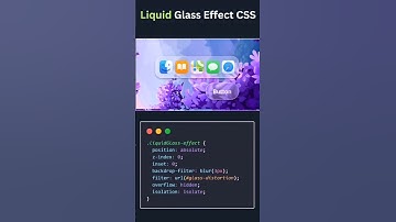 liquid glass effect #css #coding