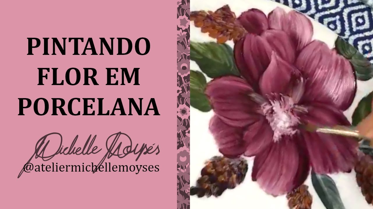 Pintando Flor - Porcelana - Michelle Moysés