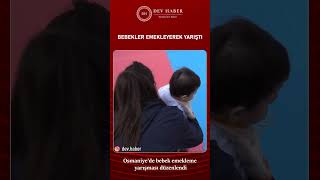 Bebek emekleme yarışması düzenlendi