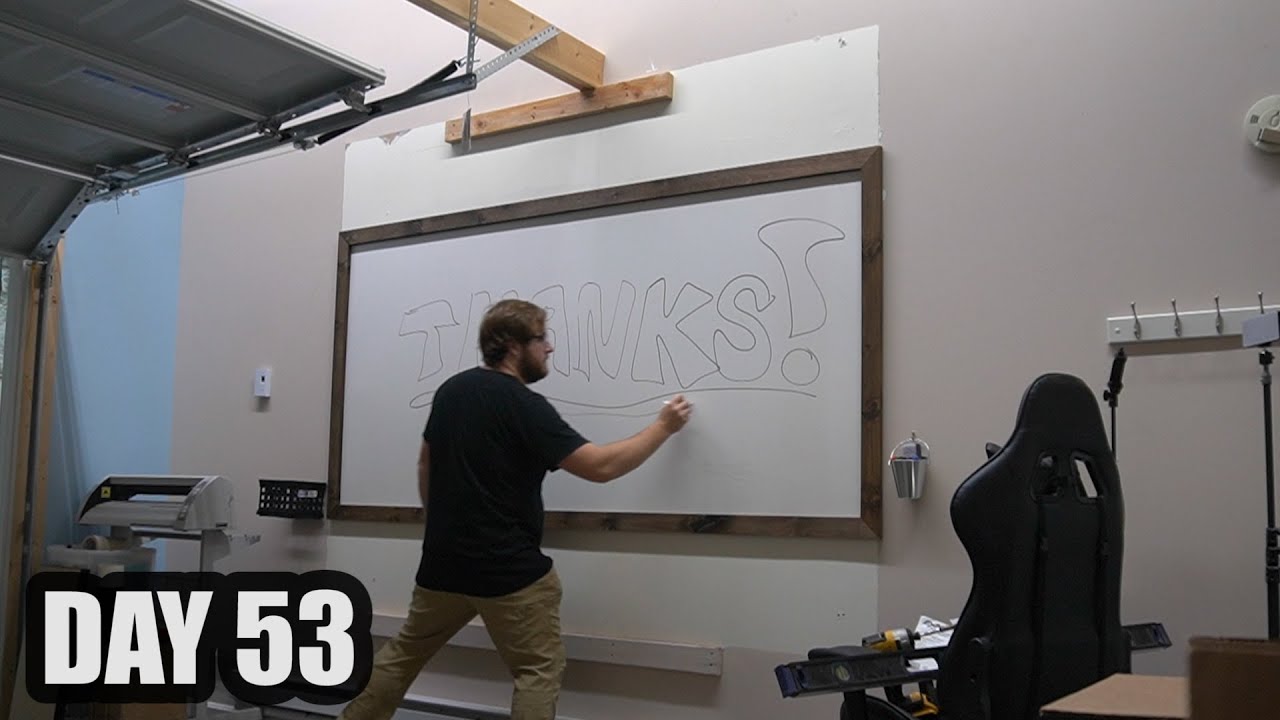 I made a wall into a giant whiteboard ($25) and this is what it's