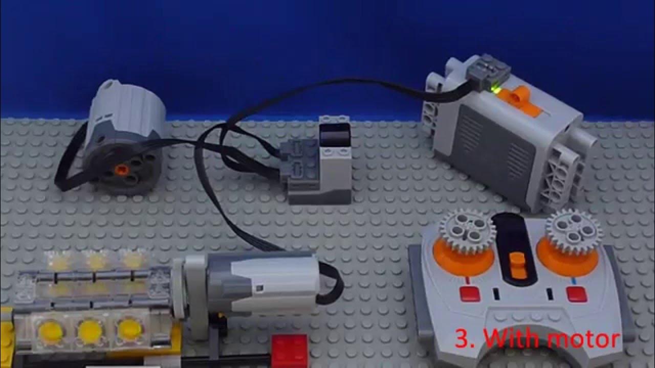Tutorial: Lego Power Functions - Connect - Motor and Wheel - YouTube