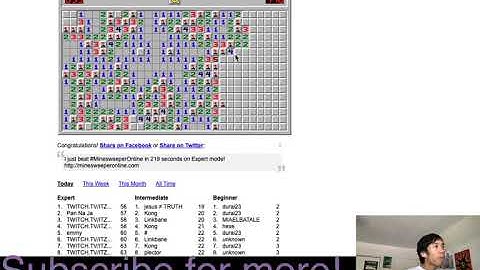 OVER 50% WIN RATE | Minesweeper Expert Level Playthrough