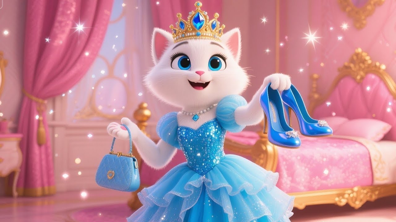 Cute kitten use Mommy's Makeup and went to studio💄