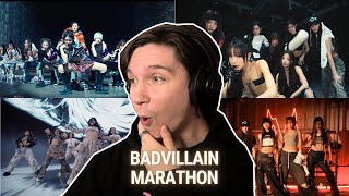 DANCER REACTS TO BADVILLAIN [MARTHON] | "BADVILLAIN," "+82", "HURRICANE" & ALL PRE-DEBUT TEASERS