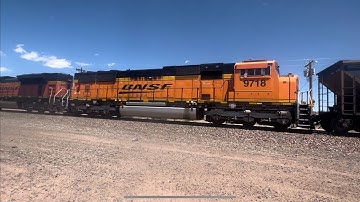 BNSF #8417 Leading & NB Empty Energy Coal Train With MACe & Two DP Unit’s 5/6/23