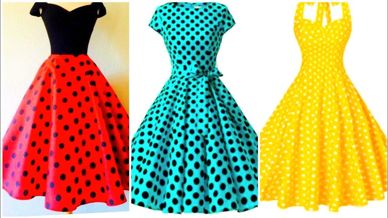 polka dot frock design