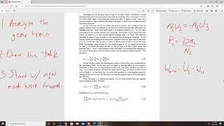 ME 309 Gear Train Analysis Example Parallel Shaft