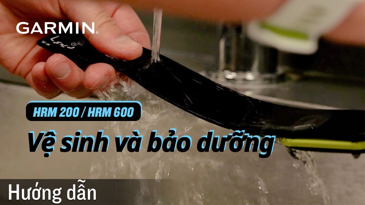Hướng dẫn - Vệ sinh và bảo dưỡng đúng cách dây đo nhịp tim Garmin HRM 200 / HRM 600