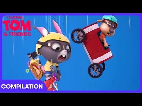 Talking Tom - Balapan Seru Becca vs Ben! | WildBrain Anak-Anak | WildBrain Anak-Anak