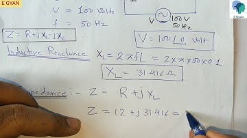 Series R L circuit Numerical 2: A C Fundamentals : Series AC circuit