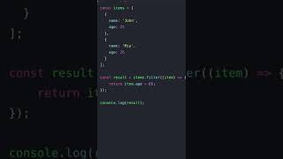 Array.filter() method explained | JavaScript Arrays