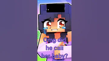 oh my god did he call her baby..?/ PLOT TWIST/ft. @Aphmau / credits: aphmaueditfanpage/ on TikTok!