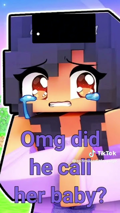 oh my god did he call her baby..?/ PLOT TWIST/ft. @Aphmau / credits: aphmaueditfanpage/ on TikTok!