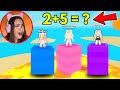 JOGANDO TORRE de MATEMÁTICA com MINHAS FILHAS no ROBLOX