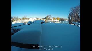 Michigan Winter Snow Storm Time-lapse Video