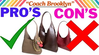 COACH BROOKLYN BAG REVIEW/PRO'S & CON'S/EVERYTHING YOU NEED TO KNOW !!! screenshot 3