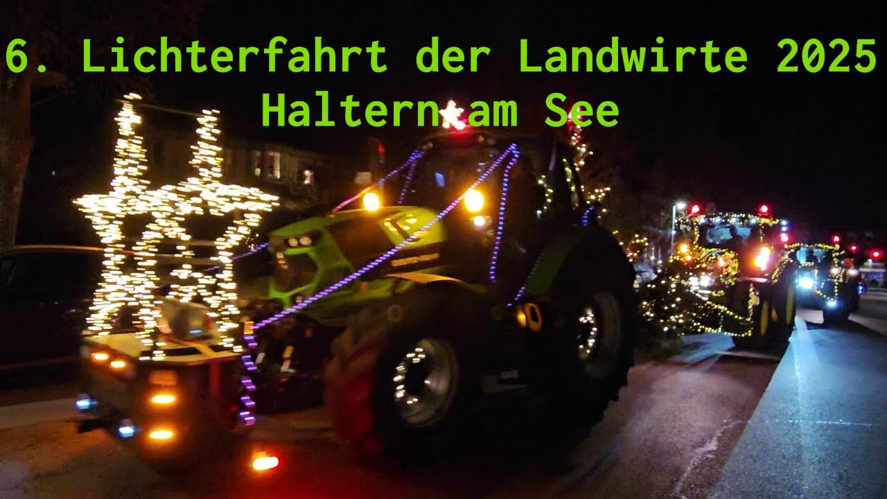 6. Lichterfahrt der Landwirte in Haltern am See am 29.11.2025