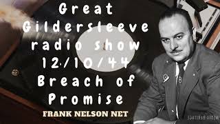 Great Gildersleeve radio show 12/10/44 Breach of Promise - Frank Nelson