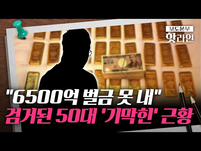 [핫라인] '역대 최대 벌금' 6500억 안 내고 잠적한 50대, 7년 만에 검거