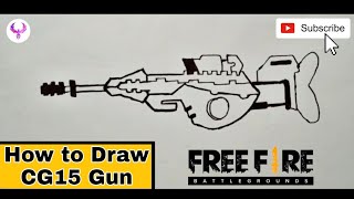 How to Draw CG15 Gun of Free Fire || drawing of CG15 Gun of Free fire|| my rapid art screenshot 4
