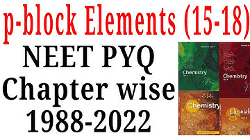 The p block elements class 12 NEET pyq last 35 years