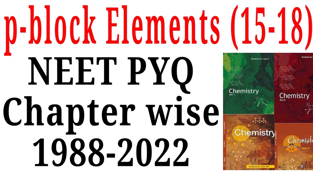 The p block elements class 12 NEET pyq last 35 years