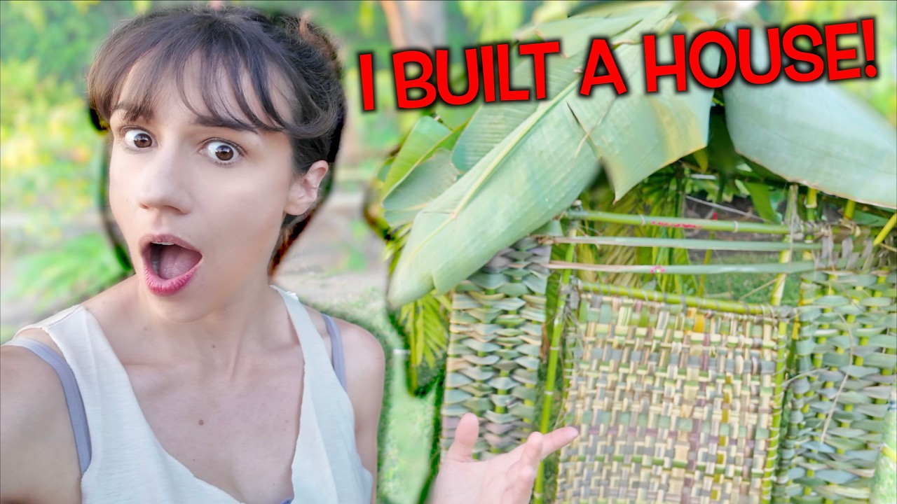 Building A House With The Plants In My Backyard!