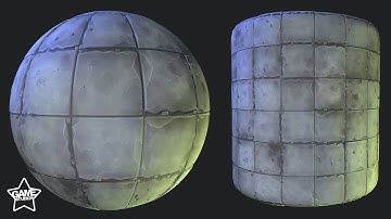 Stylized Floor Tiles Material 03 | Substance Designer