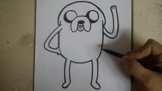 Como Dibujar A Jake - Hora De Aventura How To Draw Jake - Adventure Time