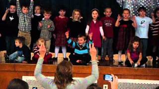 Jadyn's winter pre school recital Dec 22,2011