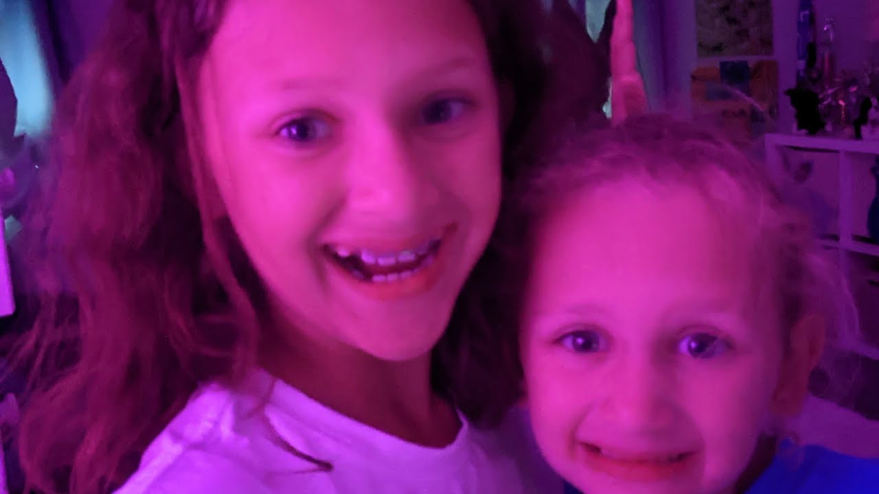 having a disco party in my room with my sister! YouTube