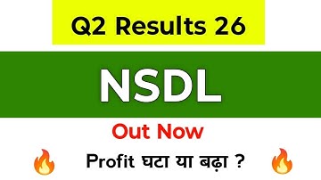 NSDL Q2 Results 2026 | NSDL Results Today | NSDL Share Latest News | NSDL Vs CDSL