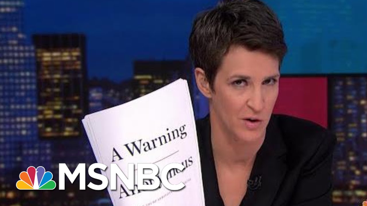 Exclusive: Anonymous Author Depicts Deep Trump Admin Dysfunction | Rachel Maddow | MSNBC