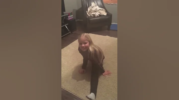 Haleigh doing leg up leg down