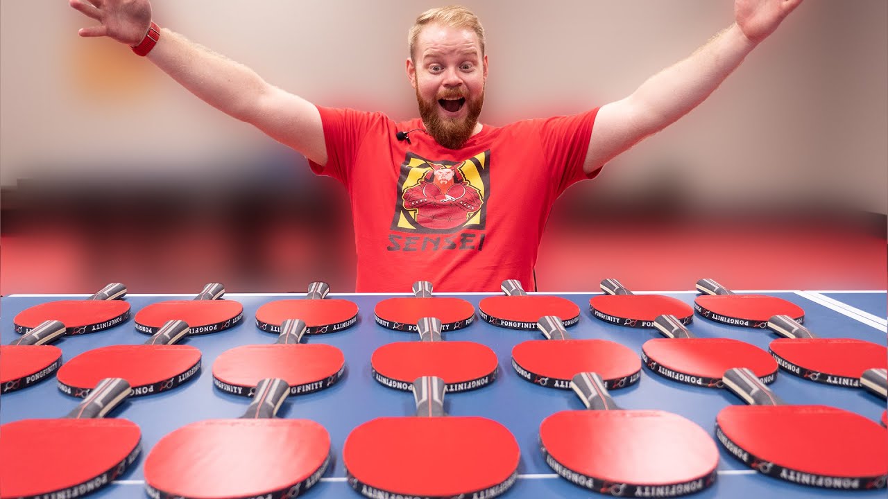 ⁣We made our own table tennis racket! [Pongfinity Sensei]